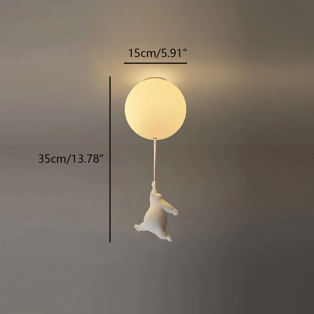 Feyran Modern Cartoon Balloon Bear Ceiling Light