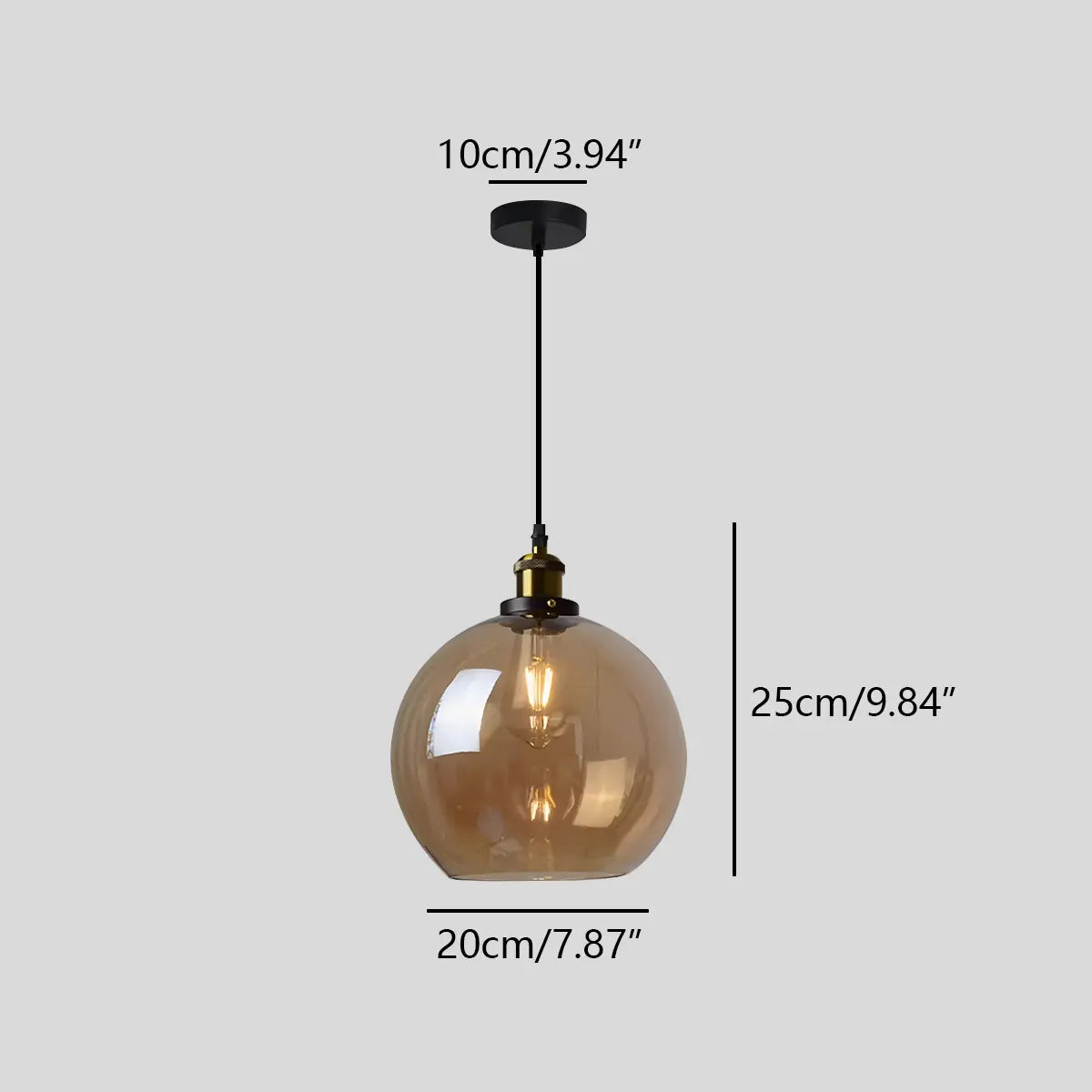 Feyran Mabel Glass Pendant Light for Kitchen Island