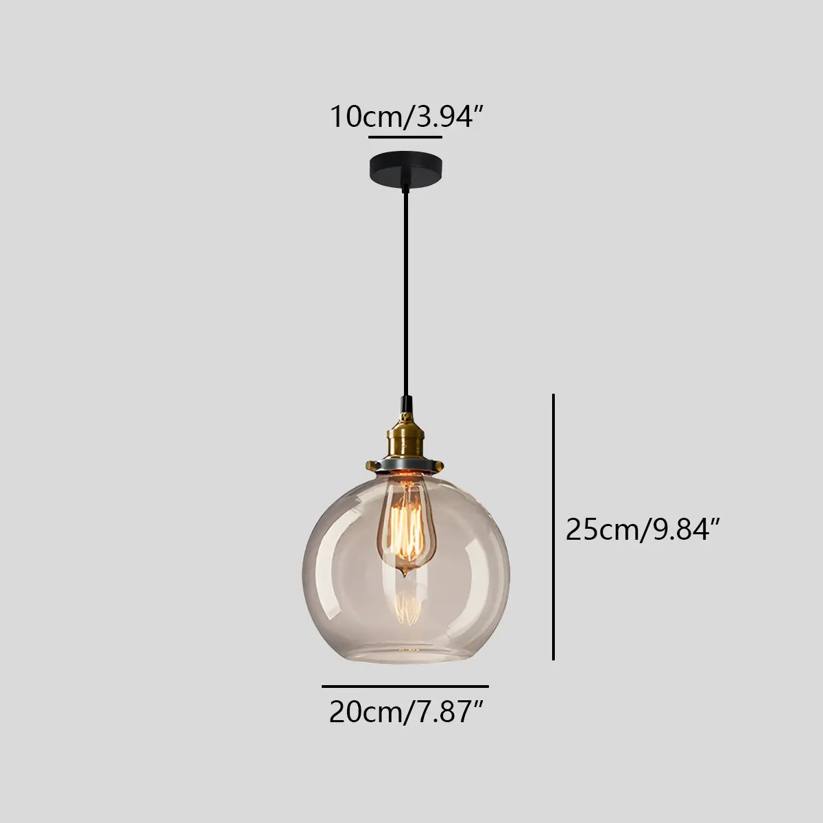Feyran Mabel Glass Pendant Light for Kitchen Island