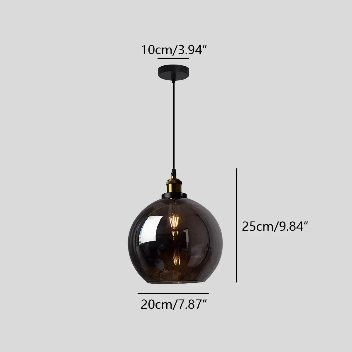 Feyran Mabel Glass Pendant Light for Kitchen Island