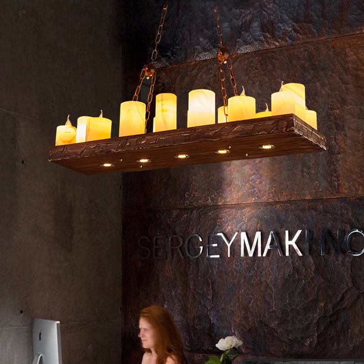 Feyran Austin Farmhouse Candle Chandelier