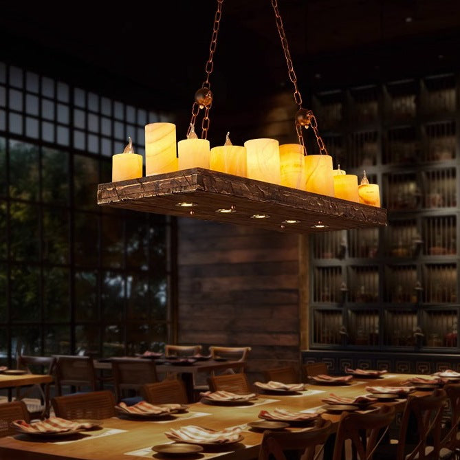 Feyran Austin Farmhouse Candle Chandelier
