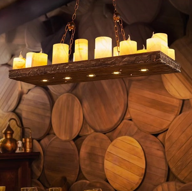 Feyran Austin Farmhouse Candle Chandelier