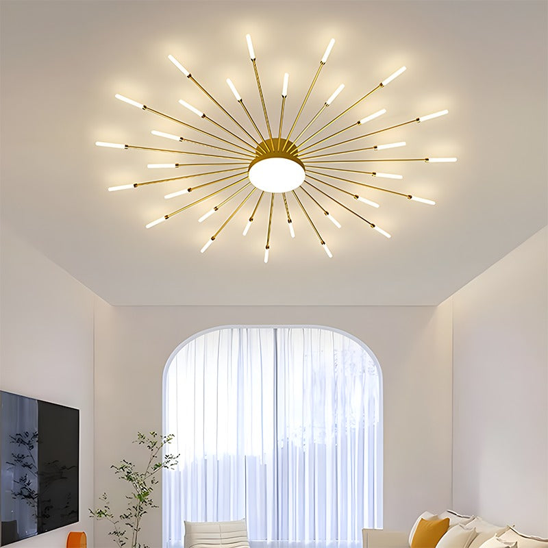 Feyran Fireworks Swirl Ceiling Light for Living Room