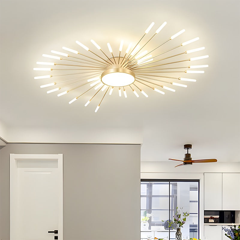 Feyran Fireworks Swirl Ceiling Light for Living Room