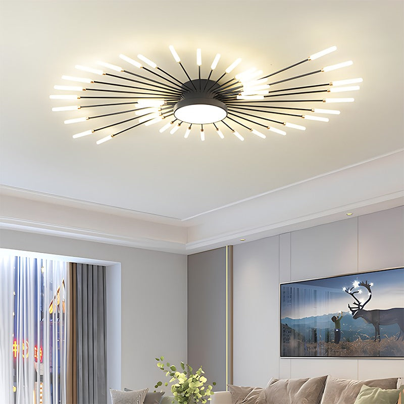 Feyran Fireworks Swirl Ceiling Light for Living Room