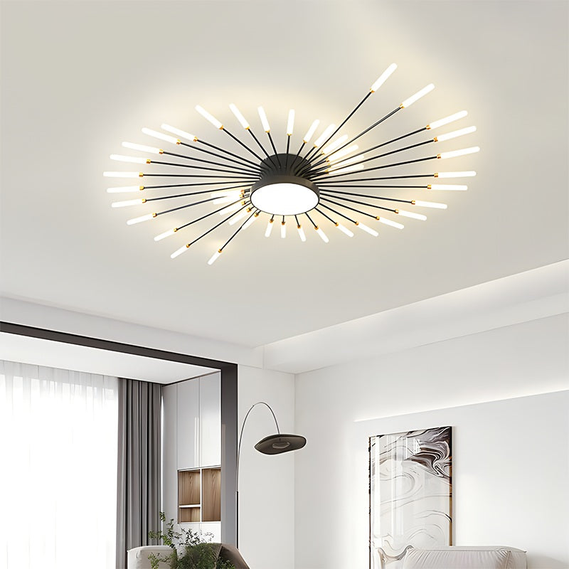 Feyran Fireworks Swirl Ceiling Light for Living Room