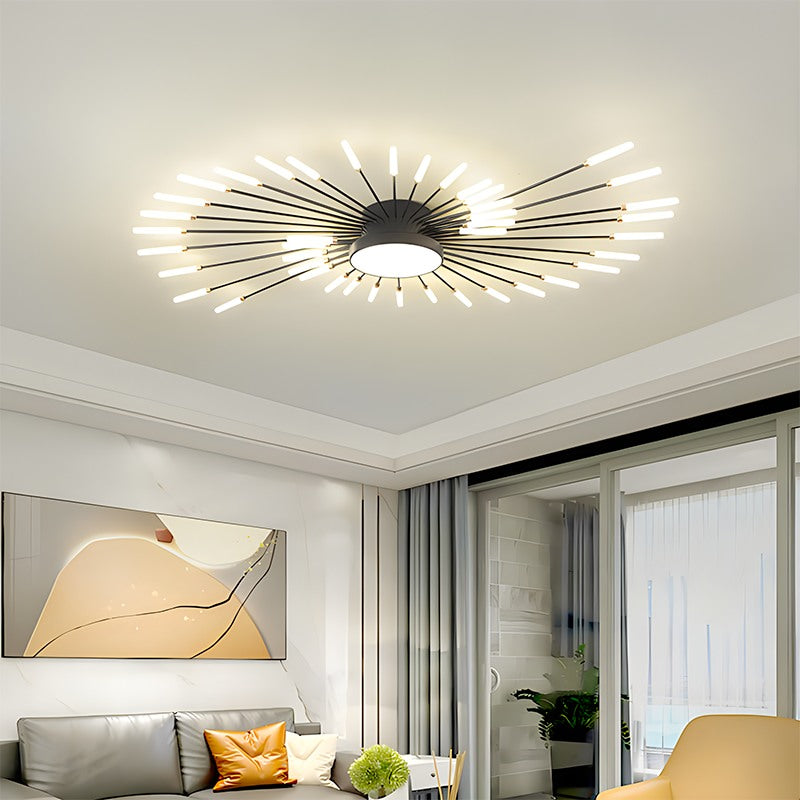 Feyran Fireworks Swirl Ceiling Light for Living Room