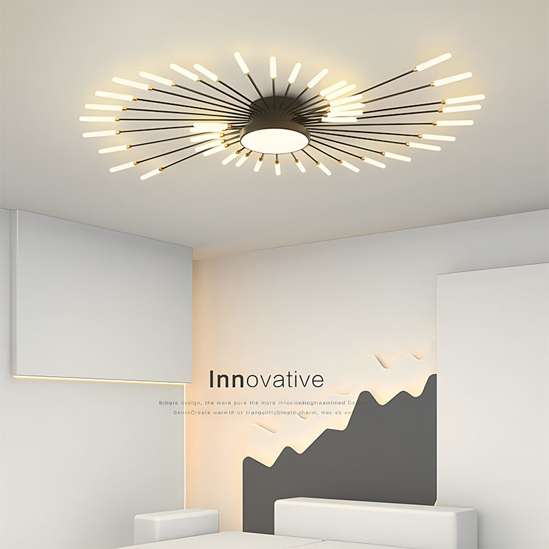 Feyran Fireworks Swirl Ceiling Light for Living Room