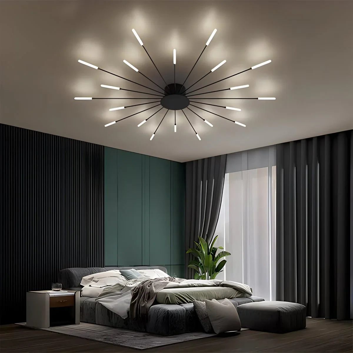Feyran Fireworks Starburst Ceiling Light