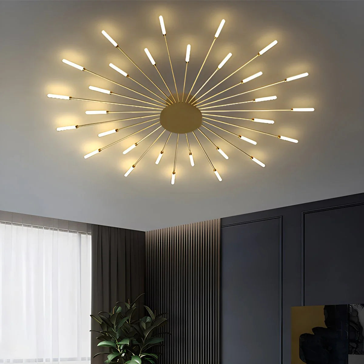 Feyran Fireworks Starburst Ceiling Light