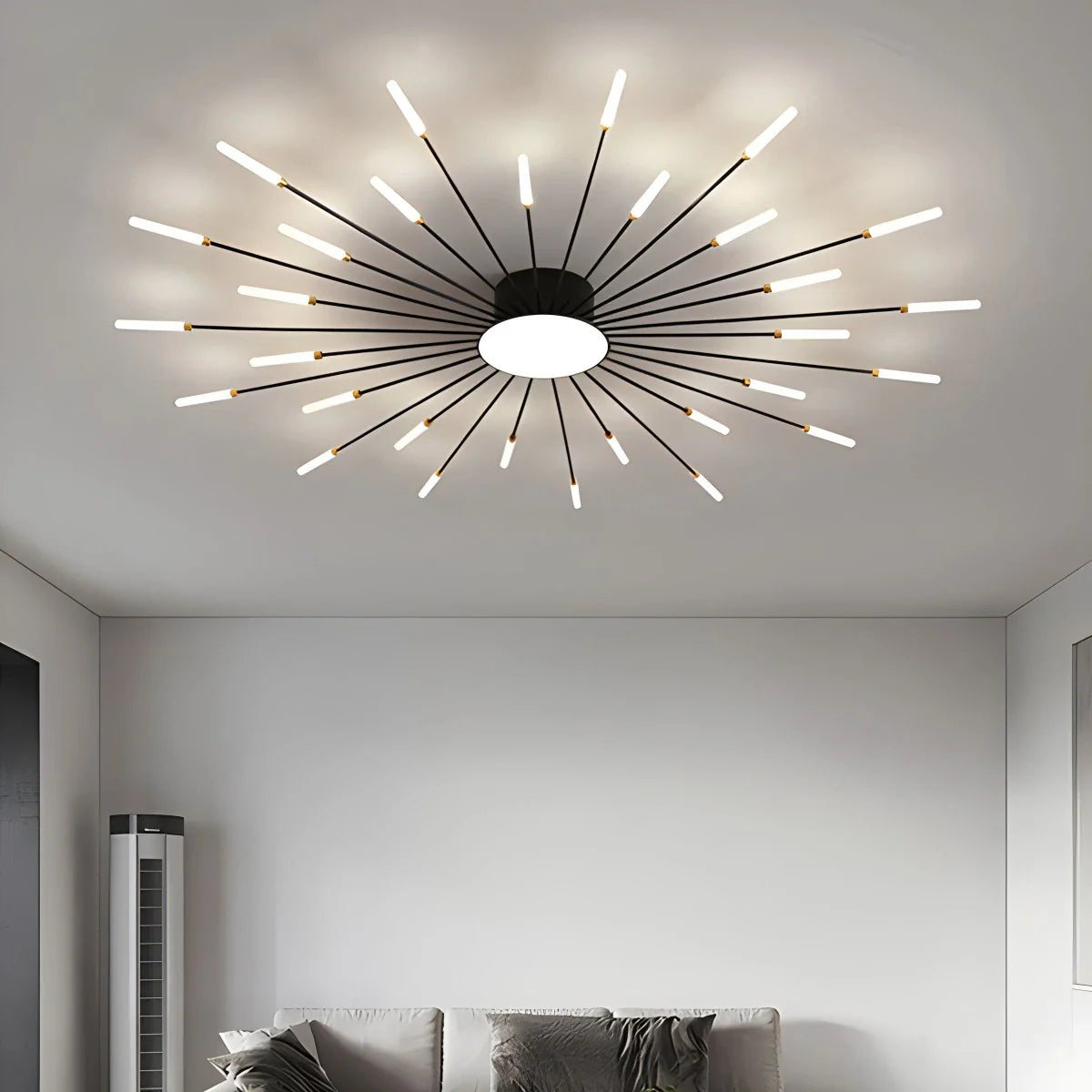Feyran Fireworks Swirl Ceiling Light for Living Room