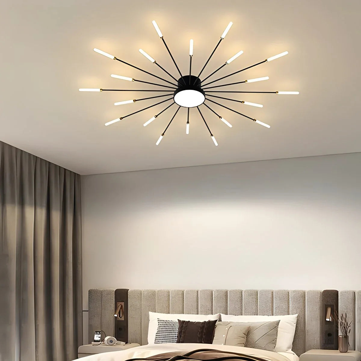 Feyran Fireworks Swirl Ceiling Light for Living Room