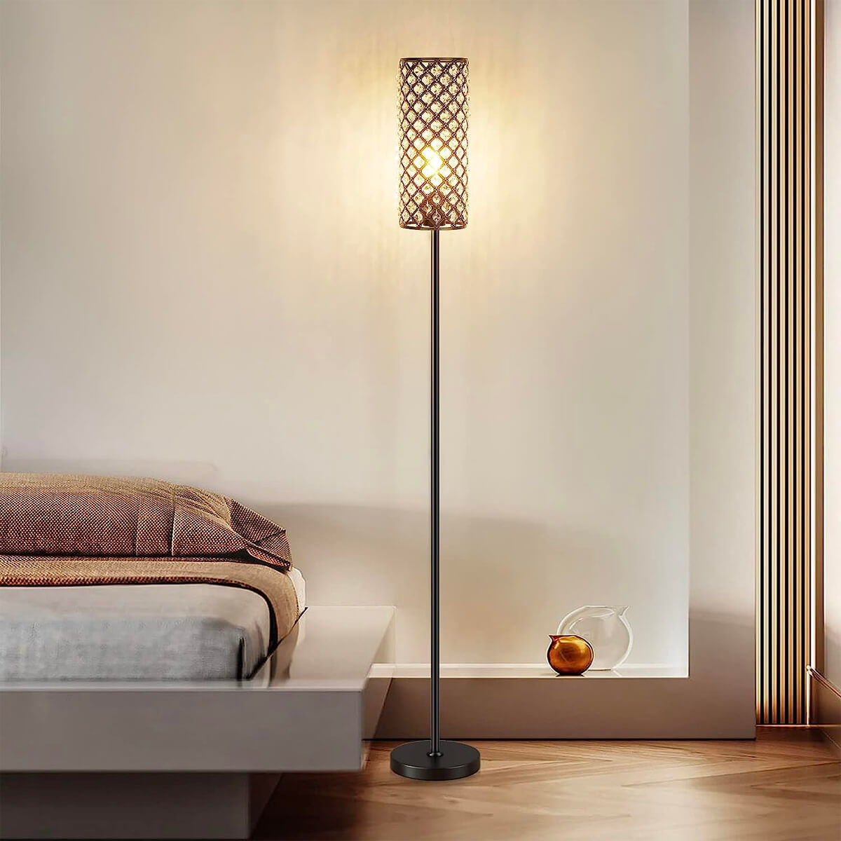 Floor-lamp-iron-modern-crystal-sofa-bedside-lamps-bedside | Feyran