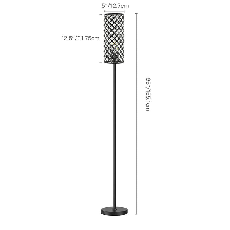 Floor-lamp-iron-modern-crystal-sofa-bedside-lamps-dimension | Feyran