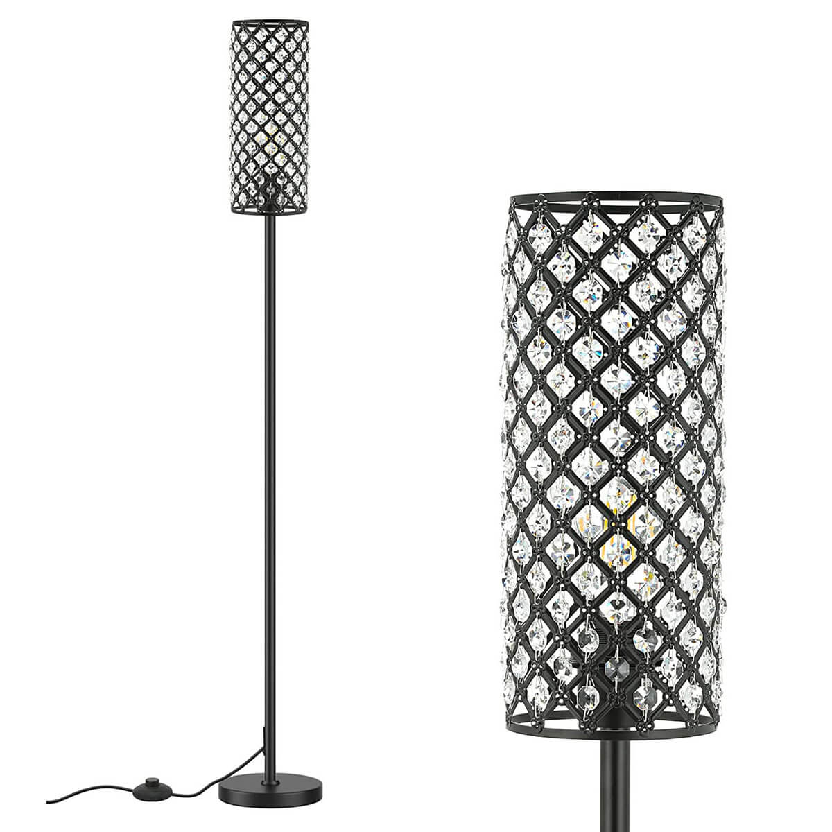 Floor-lamp-iron-modern-crystal-sofa-bedside-lamps-texture | Feyran