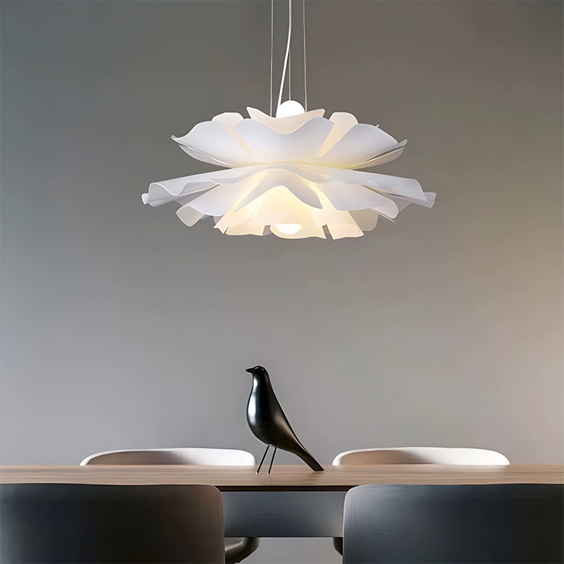 Feyran White Flower Pendant Light for Living Room