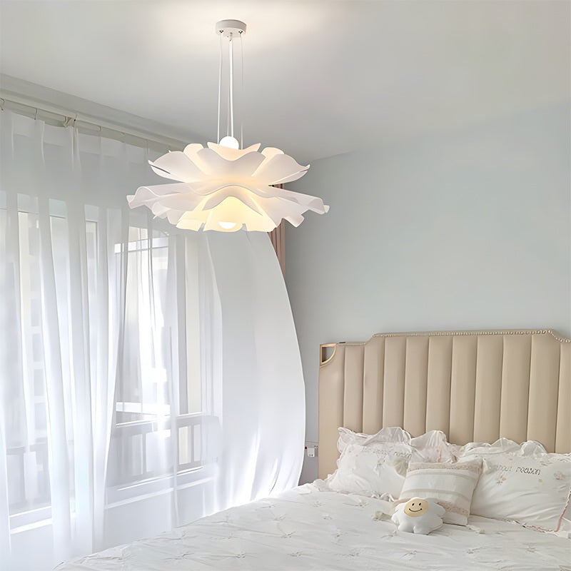Feyran White Flower Pendant Light for Living Room