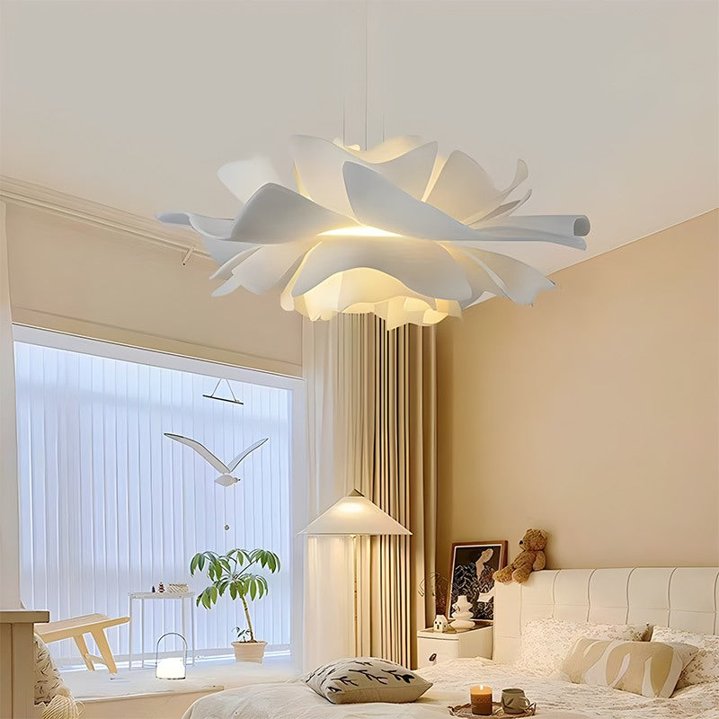 Feyran White Flower Pendant Light for Living Room