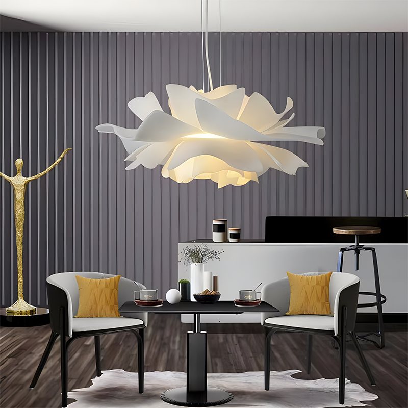 Feyran White Flower Pendant Light for Living Room