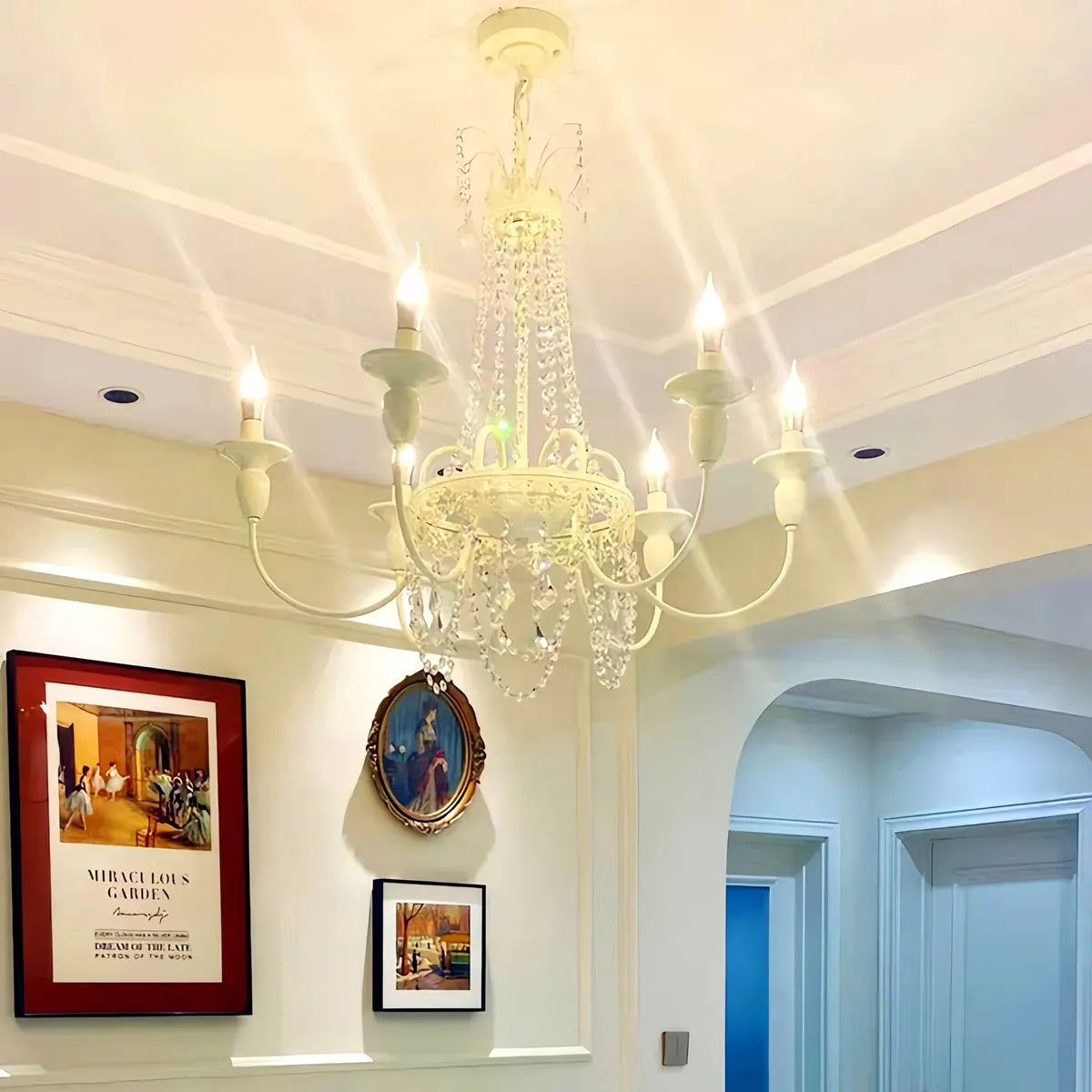 Feyran French Candle Crystal Chandelier