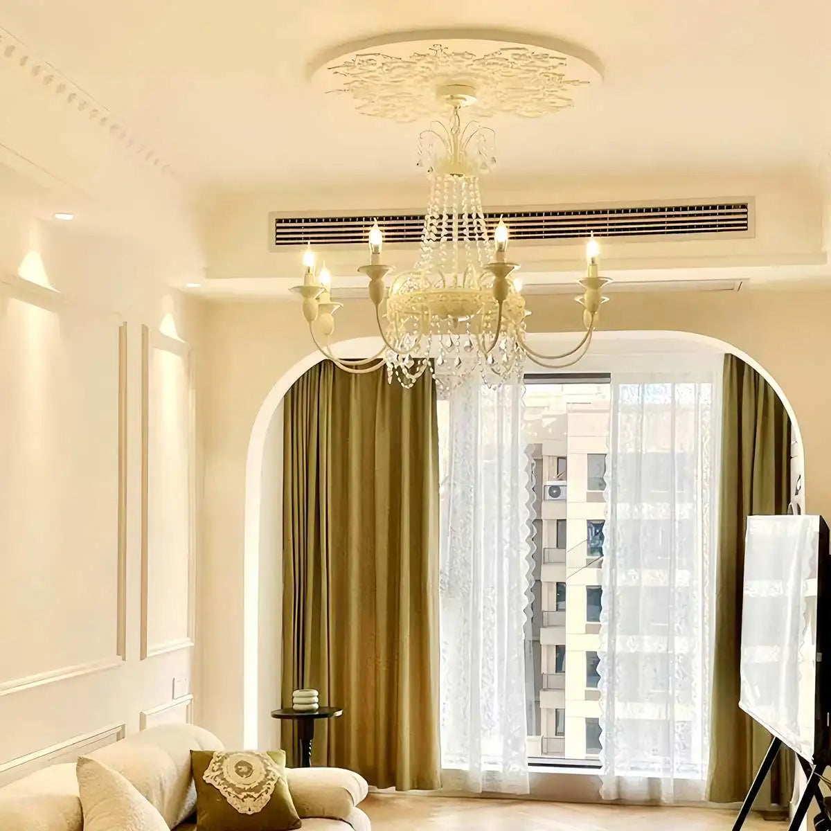 Feyran French Candle Crystal Chandelier