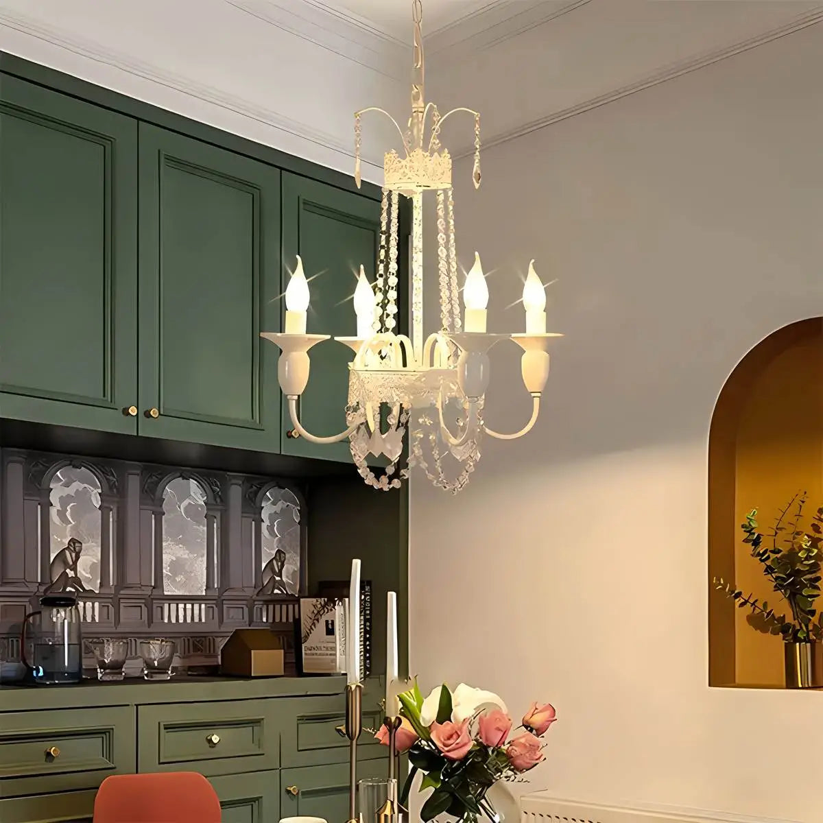 Feyran French Candle Crystal Chandelier