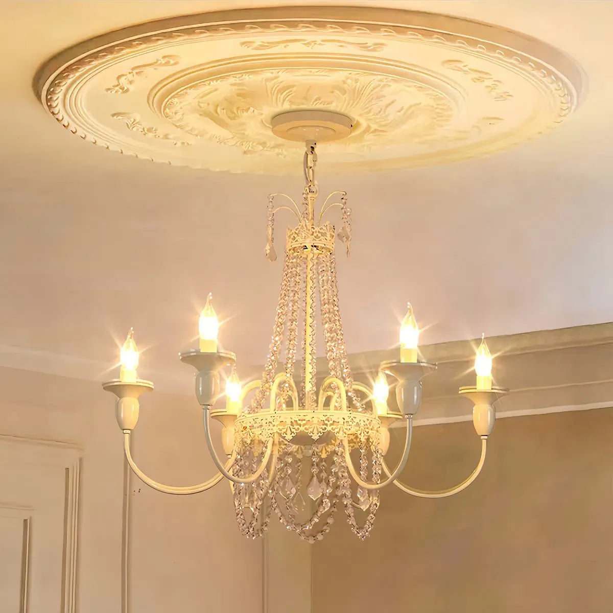 Feyran French Candle Crystal Chandelier