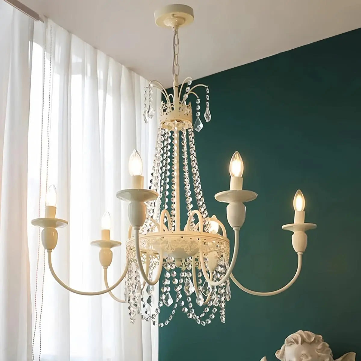Feyran French Candle Crystal Chandelier