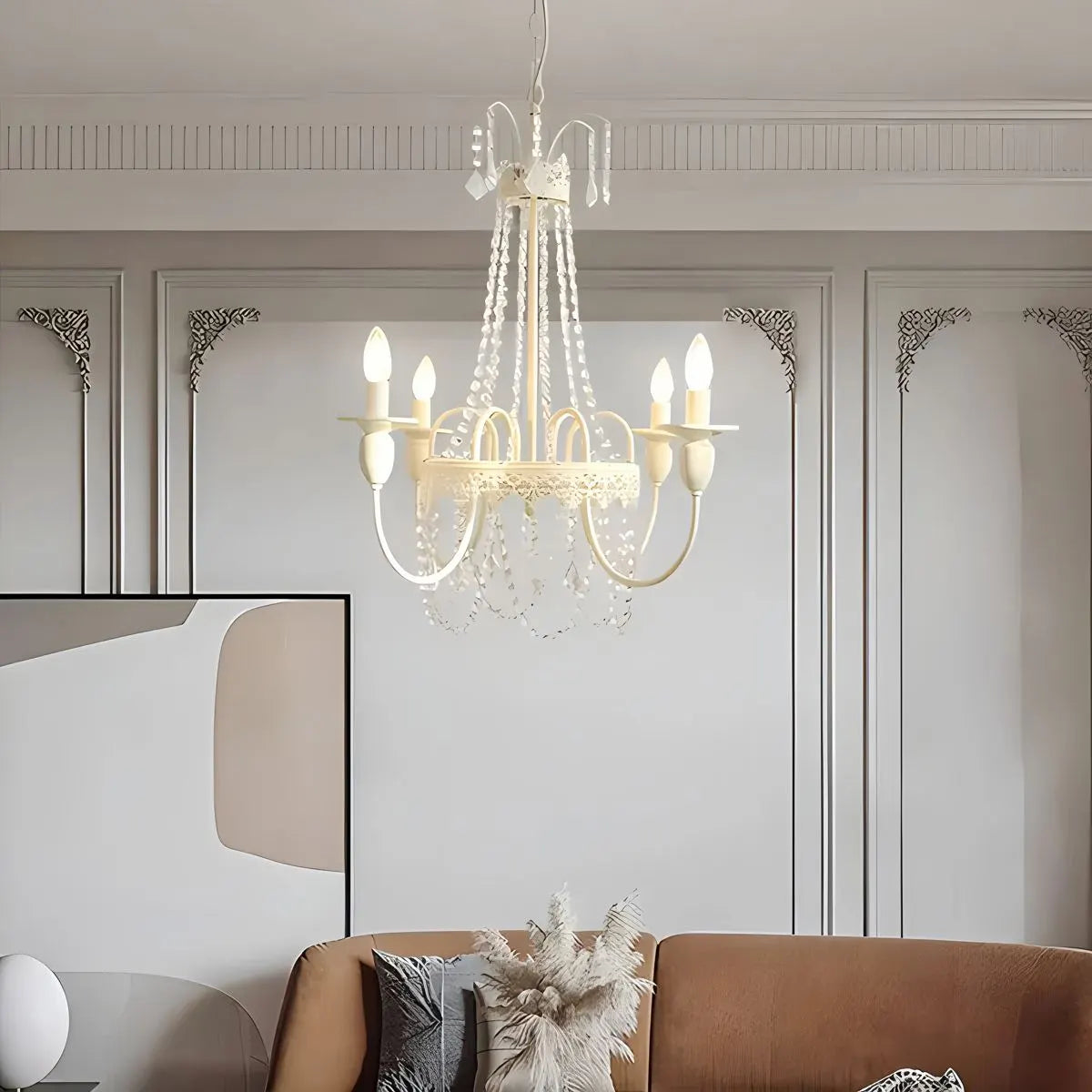 Feyran French Candle Crystal Chandelier