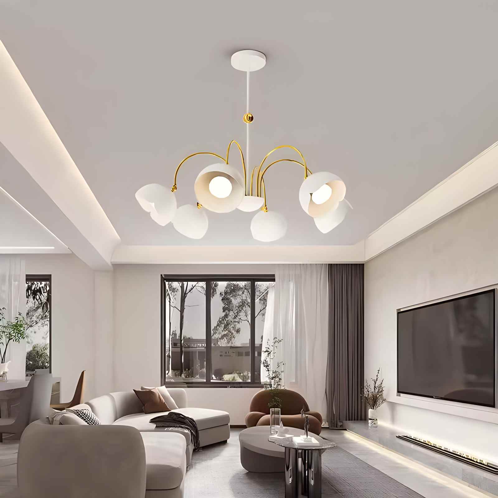 Feyran French Flower Shaped Chandelier
