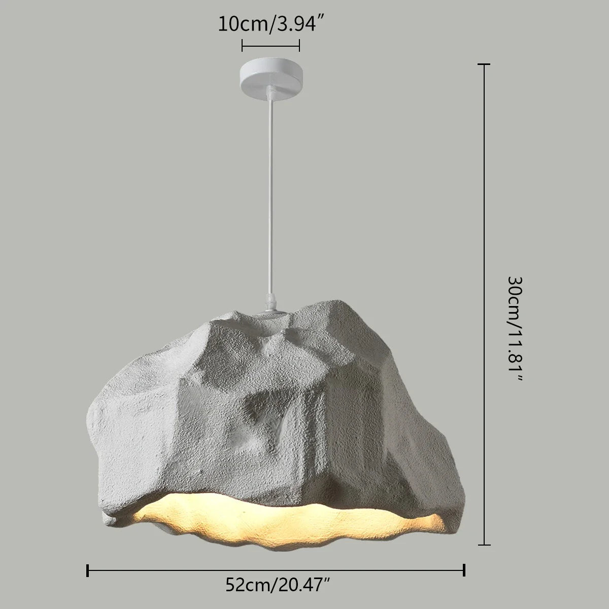 Feyran Creative Rock Shaped Pendant Light for Dining Room