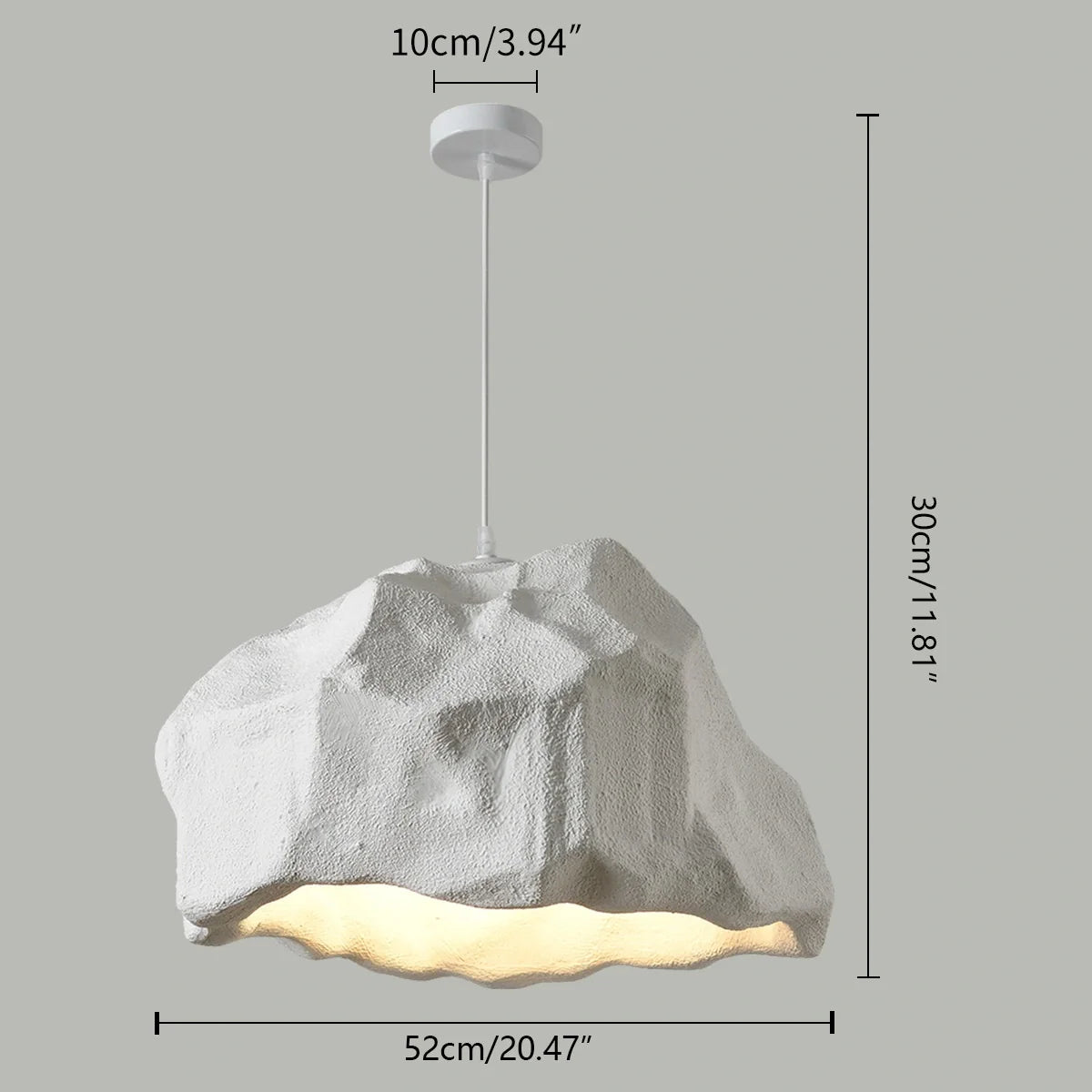 Feyran Creative Rock Shaped Pendant Light for Dining Room