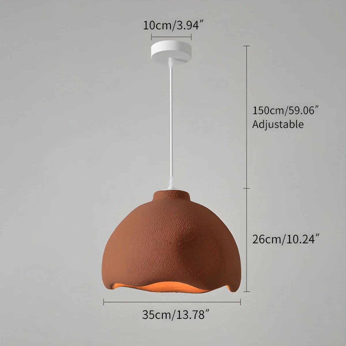 Feyran Micro Cement Pendant Light for Kitchen Dining Area