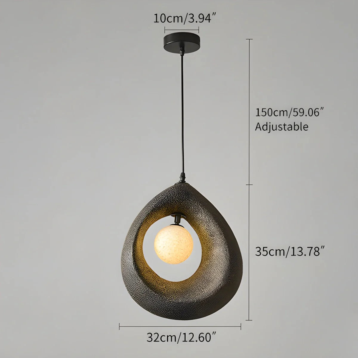 Feyran Circular Wabi Sabi Pendant Light Modern Lighting