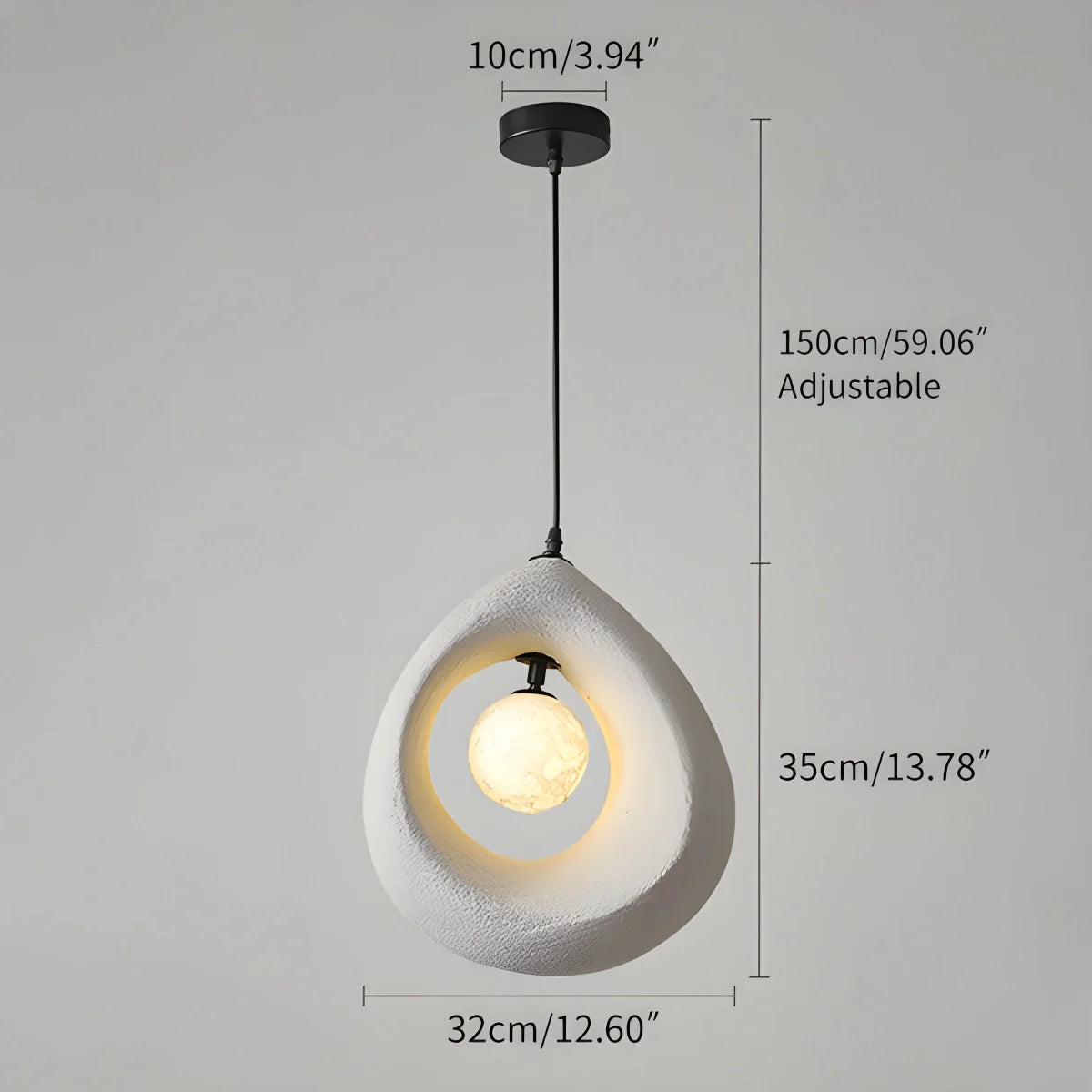 Feyran Circular Wabi Sabi Pendant Light Modern Lighting