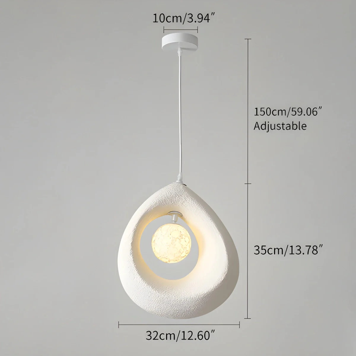 Feyran Circular Wabi Sabi Pendant Light Modern Lighting