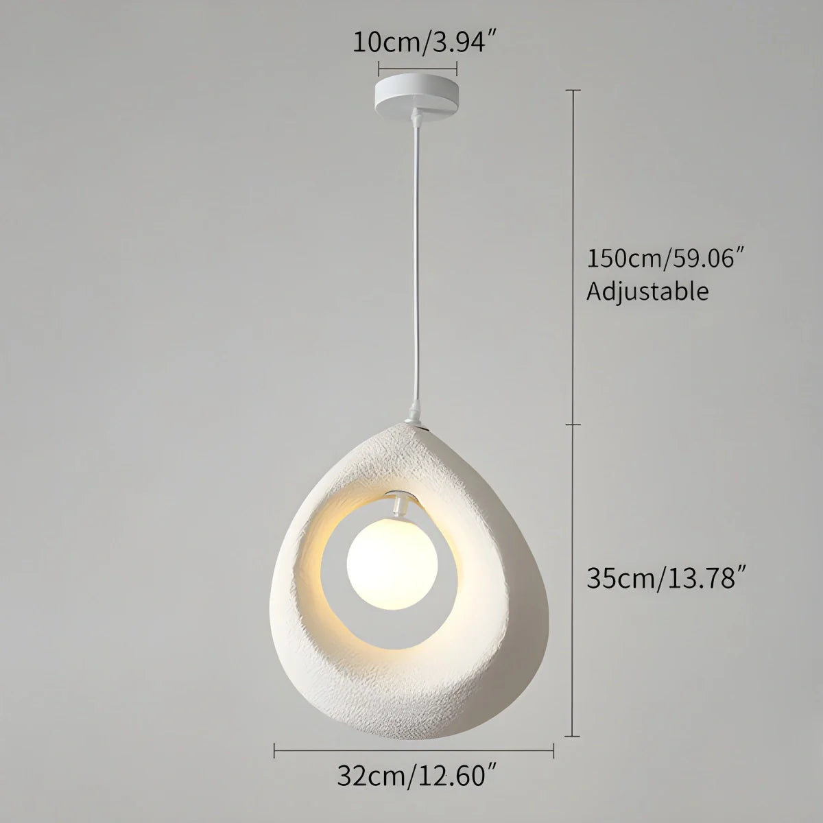 Feyran Circular Wabi Sabi Pendant Light Modern Lighting