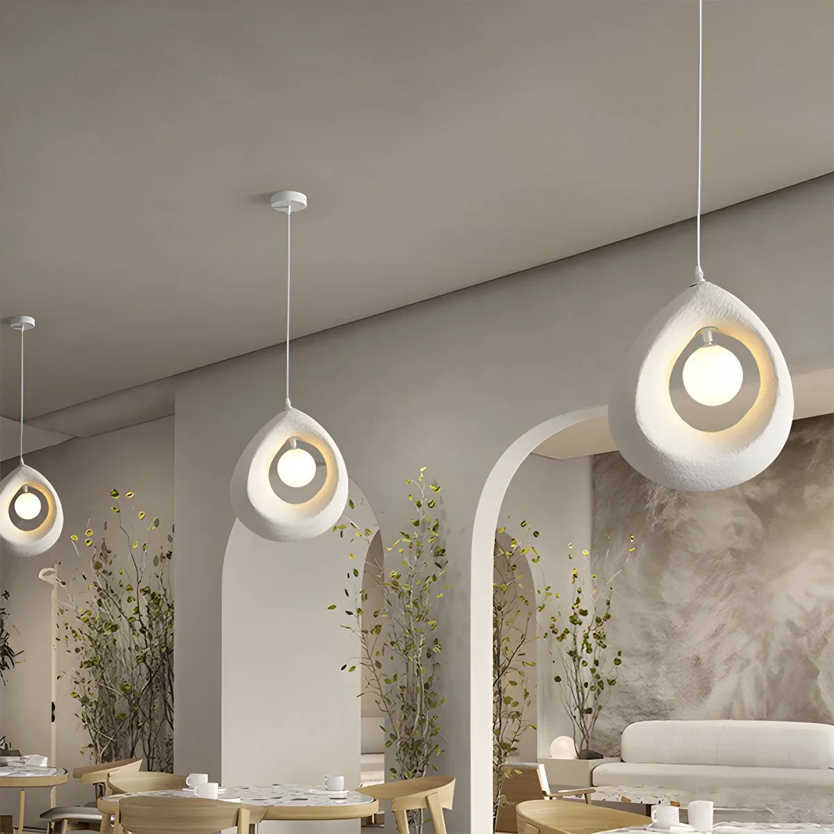 Feyran Circular Wabi Sabi Pendant Light Modern Lighting