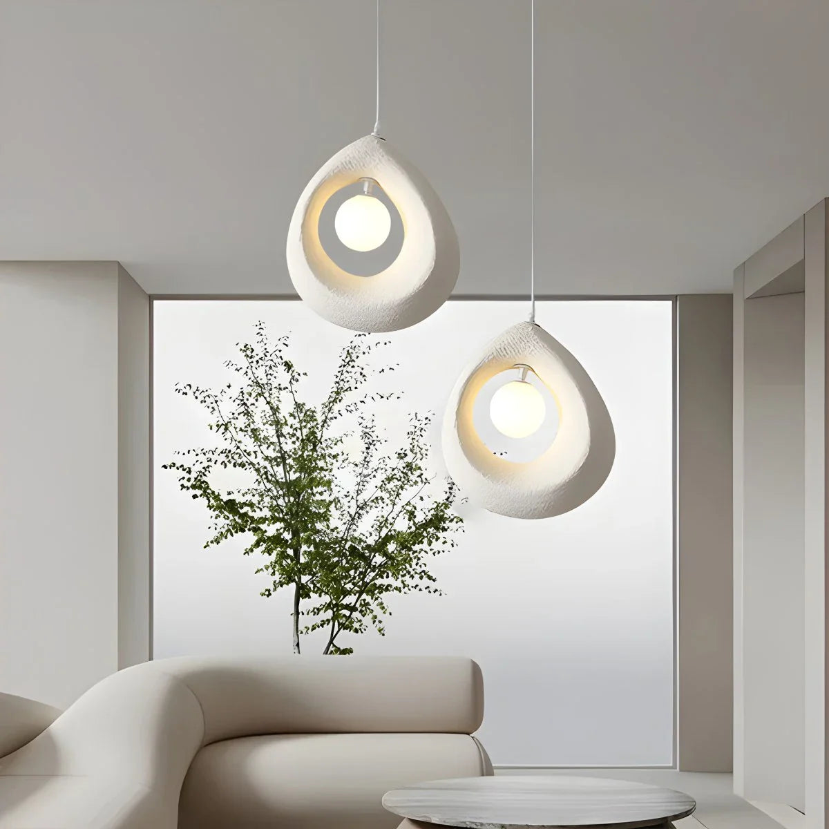 Feyran Circular Wabi Sabi Pendant Light Modern Lighting