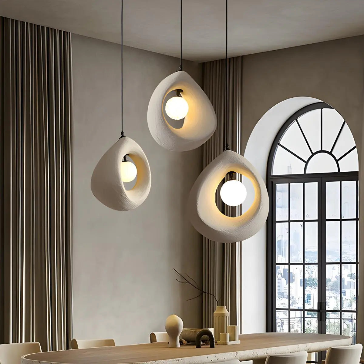 Feyran Circular Wabi Sabi Pendant Light Modern Lighting