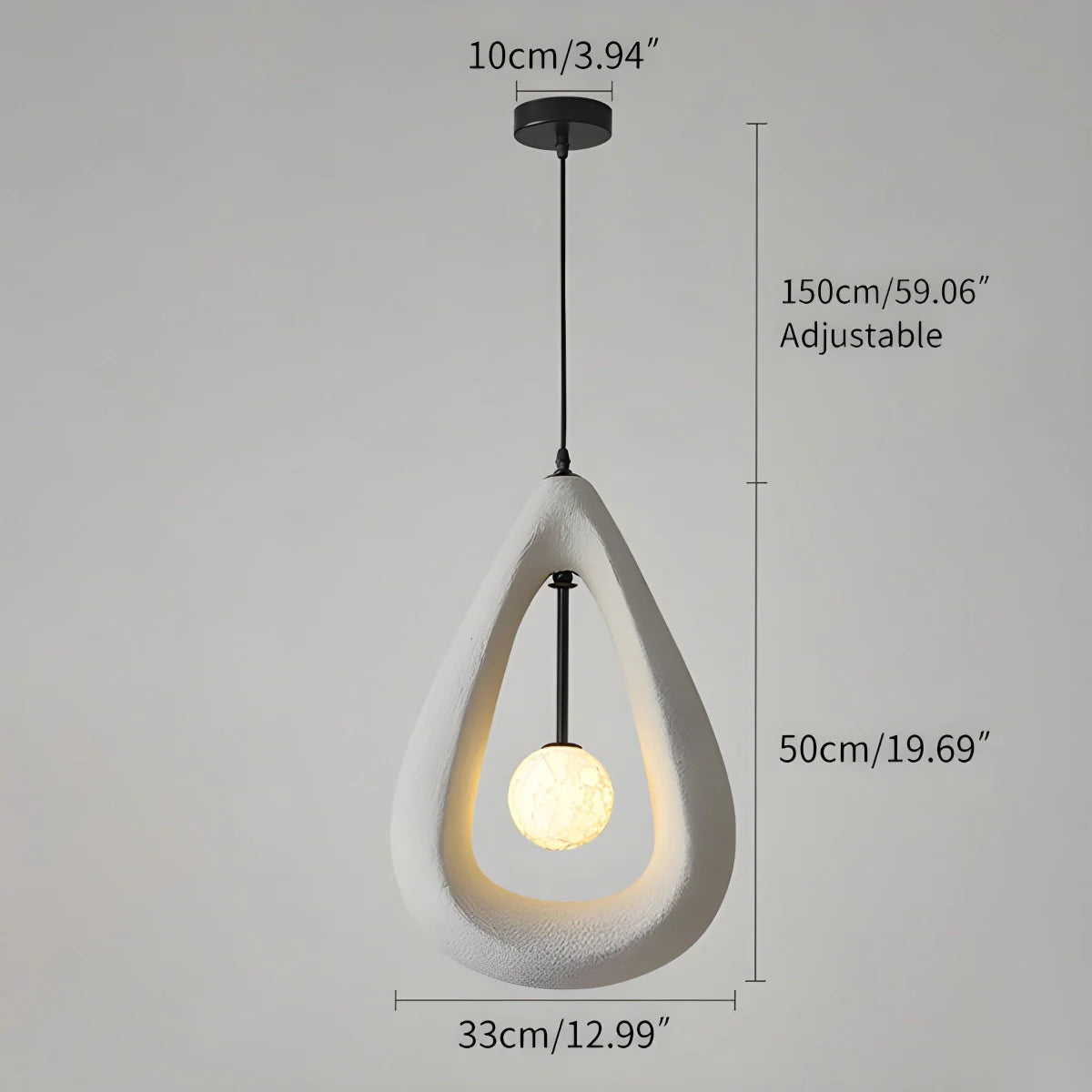 Feyran Contemporary Creative Teardrop Orb Pendant Light