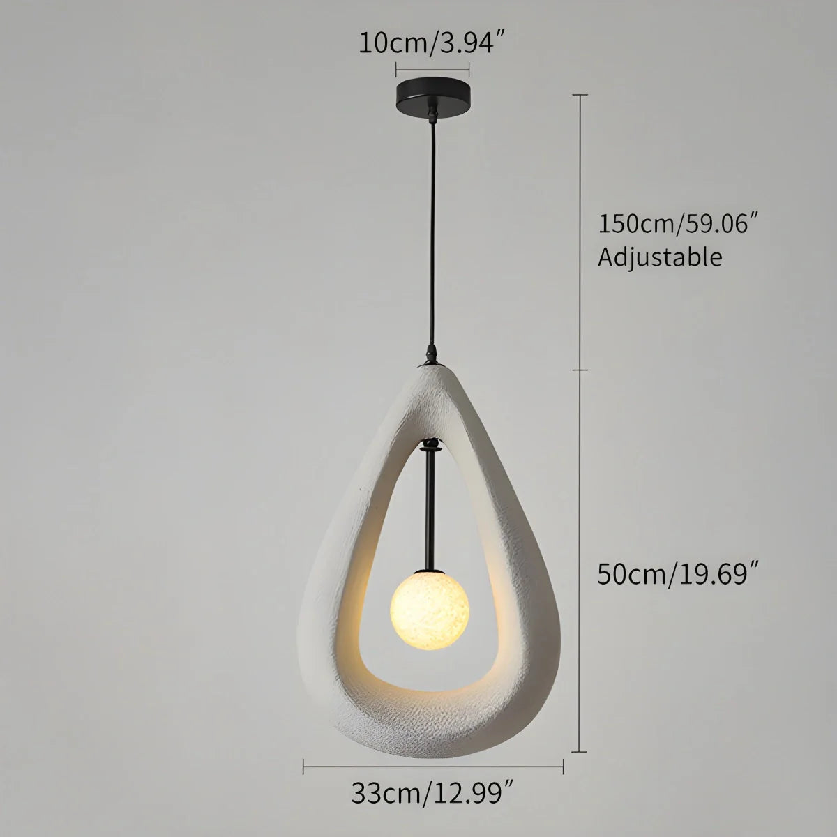Feyran Contemporary Creative Teardrop Orb Pendant Light