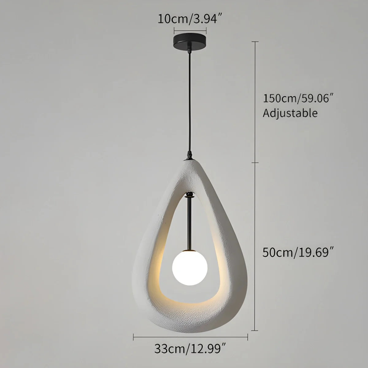 Feyran Contemporary Creative Teardrop Orb Pendant Light