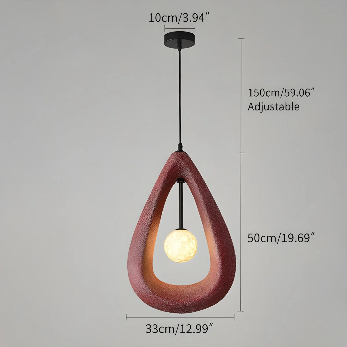 Feyran Contemporary Creative Teardrop Orb Pendant Light