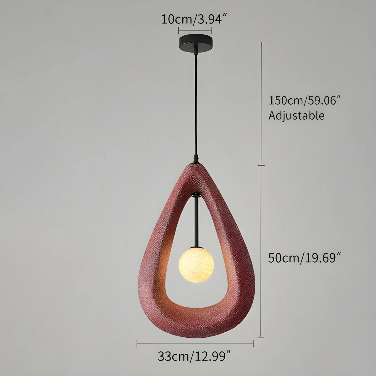 Feyran Contemporary Creative Teardrop Orb Pendant Light