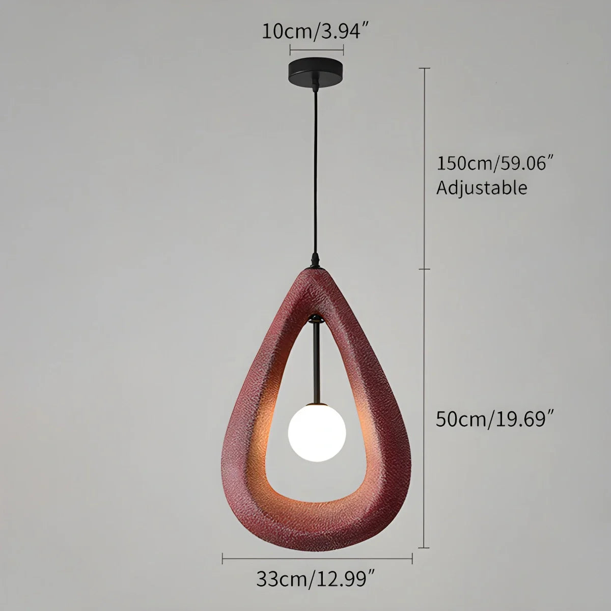 Feyran Contemporary Creative Teardrop Orb Pendant Light