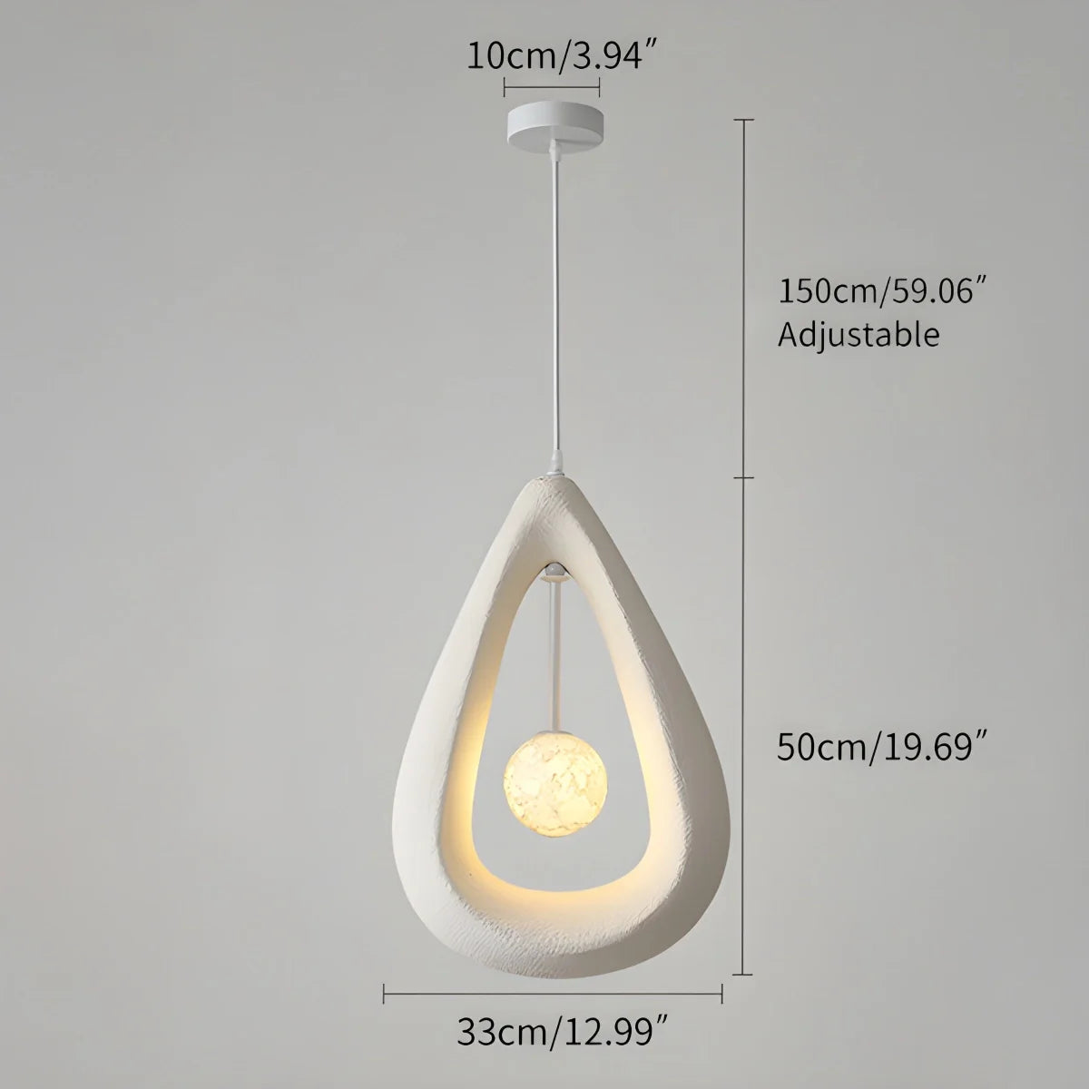 Feyran Contemporary Creative Teardrop Orb Pendant Light