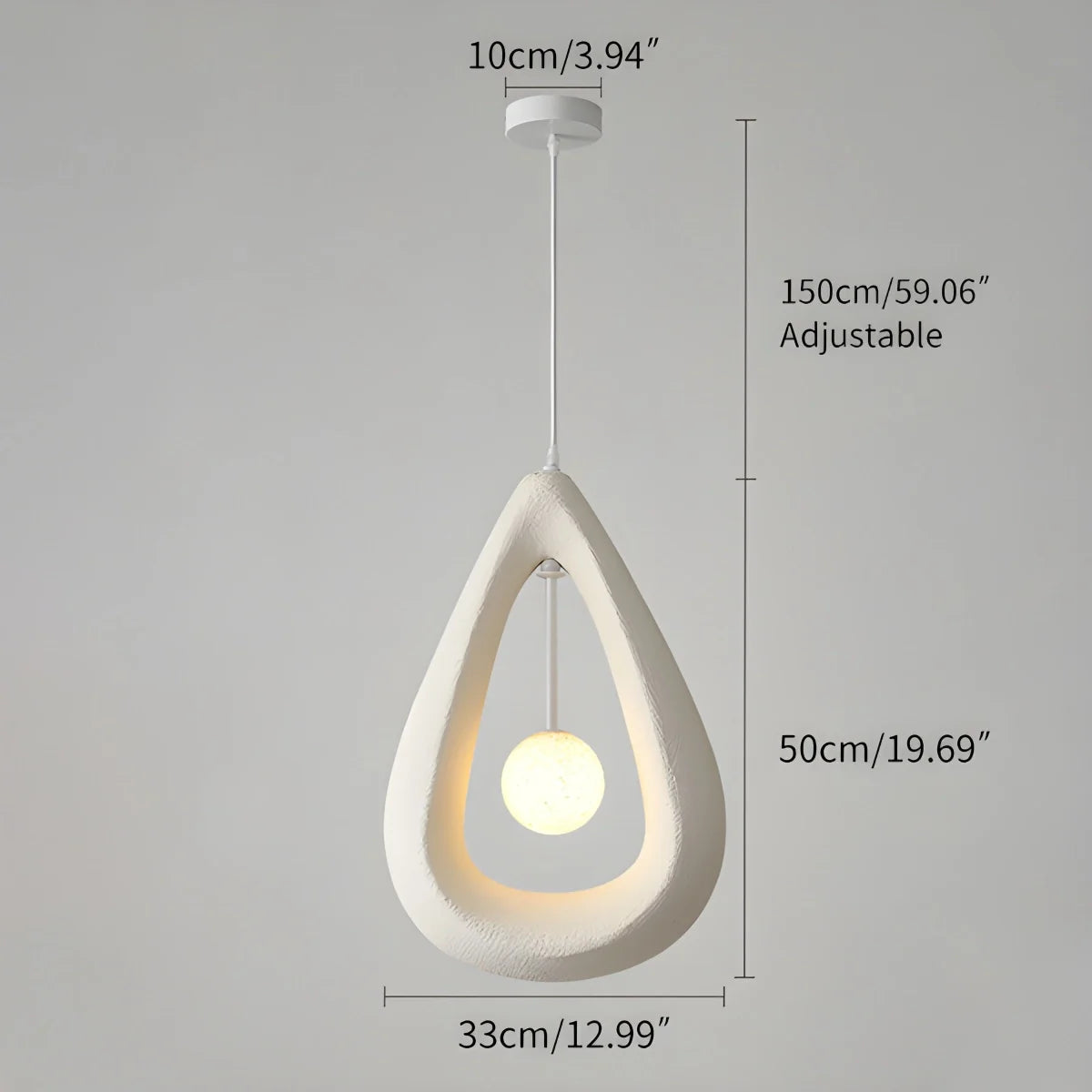 Feyran Contemporary Creative Teardrop Orb Pendant Light