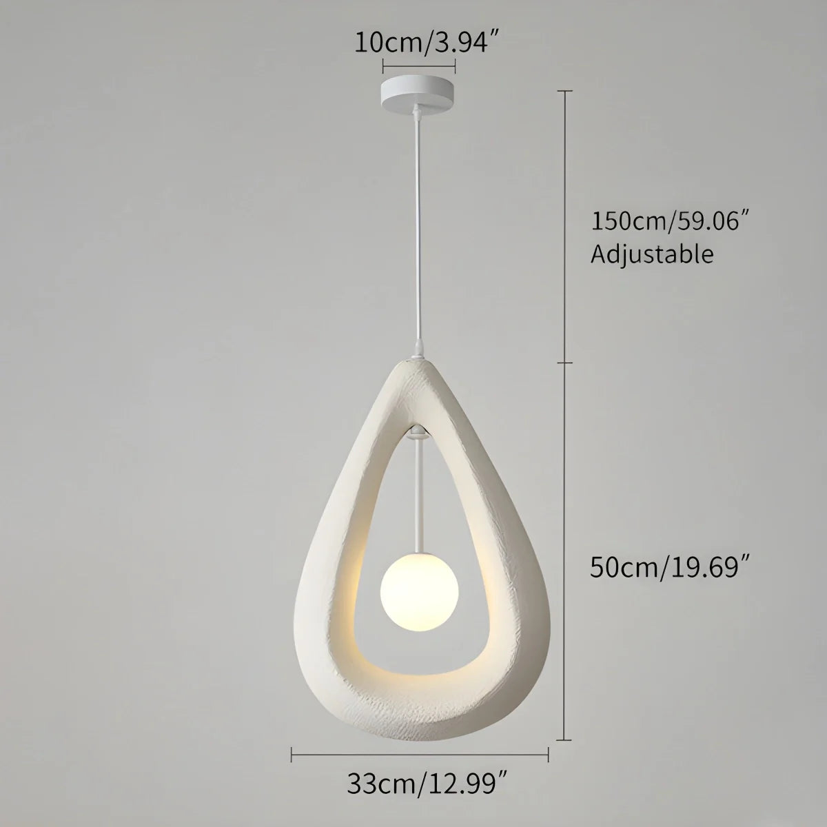 Feyran Contemporary Creative Teardrop Orb Pendant Light